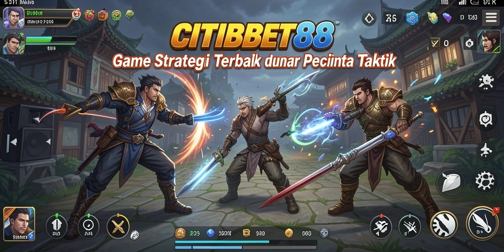 Tangkapan layar utama menampilkan aksi taktis dalam CITIBET88.