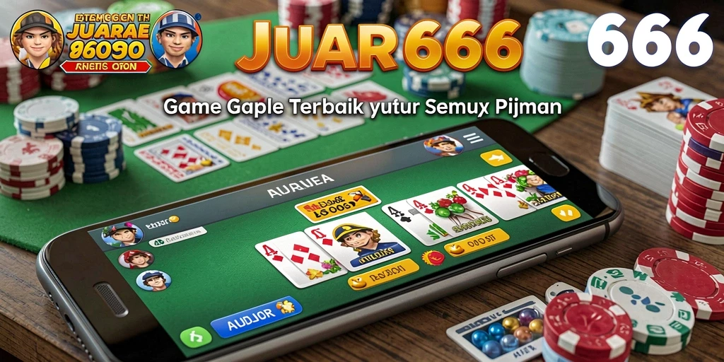 Tampilan dinamis permainan Gaple di JUARA666 yang mendebarkan.