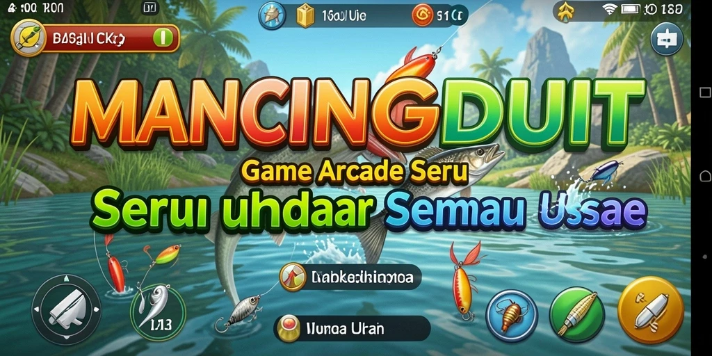 Tangkapan ikan yang spektakuler dalam gameplay MANCINGDUIT.