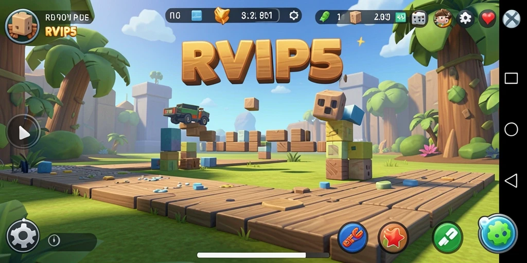 Tampilan gameplay RVIP5 yang mengasyikkan dengan berbagai puzzle menarik.
