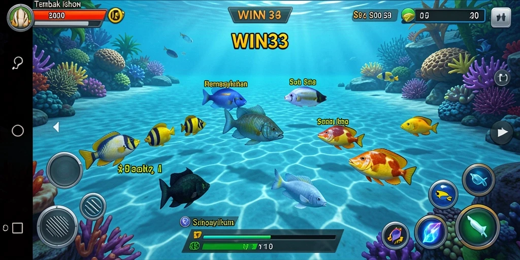 Tangkapan ikan yang memukau dalam game Tembak Ikan.