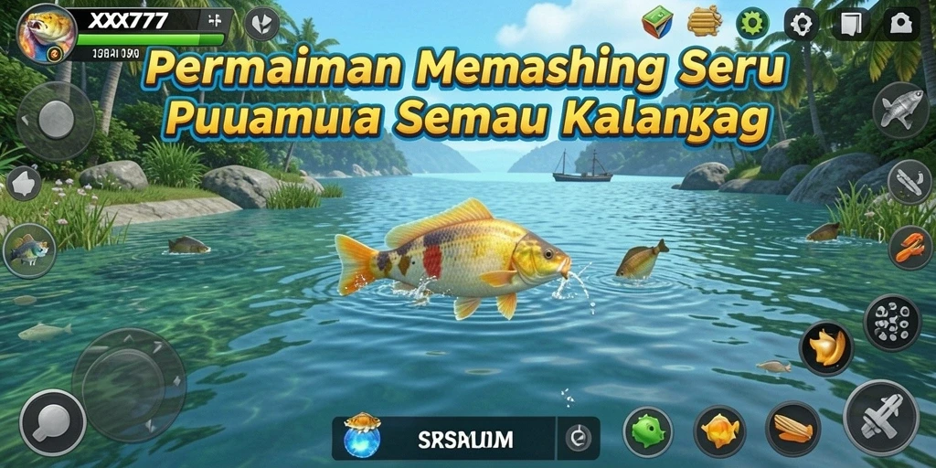 Tampilan gameplay XXX777 yang memikat dengan pengalaman memancing yang menyenangkan.